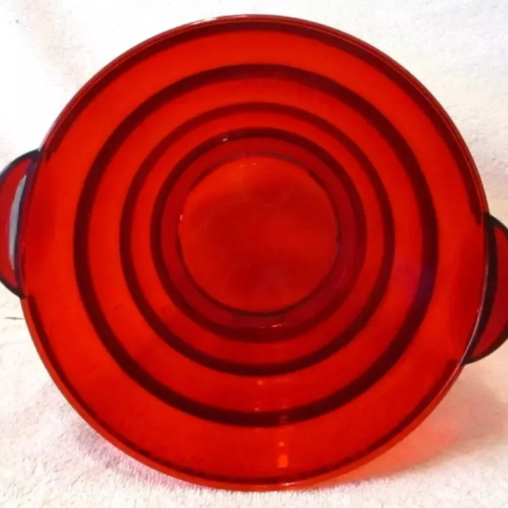 Vintage 1980's Red Lucite G.H. Mumm & Cie Champagne Ice Bucket Cooler